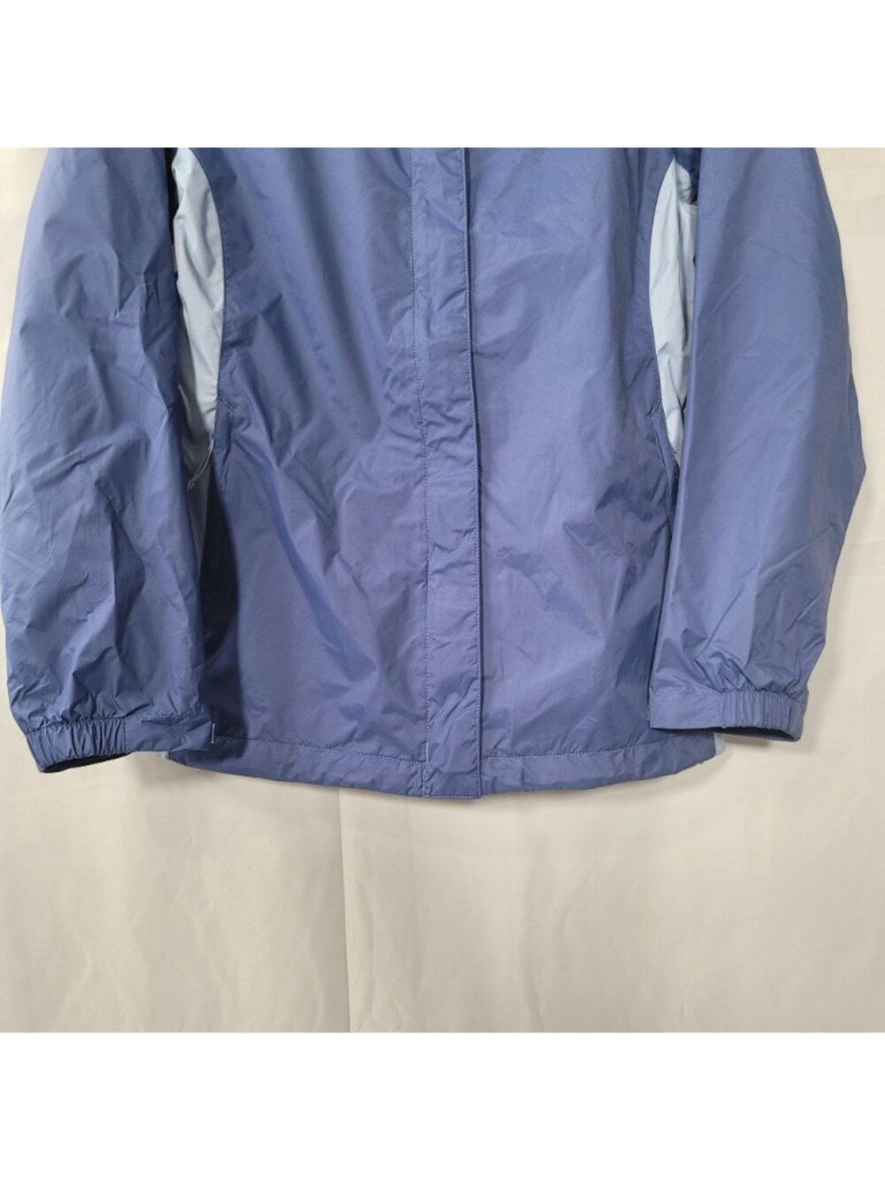 Columbia Women's Blue Lightweight Waterproof Hooded Rain Jacket Size M - Picture 6 of 15